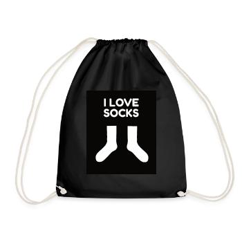 J’adore les chaussettes - Sac de sport léger - noir - Devant