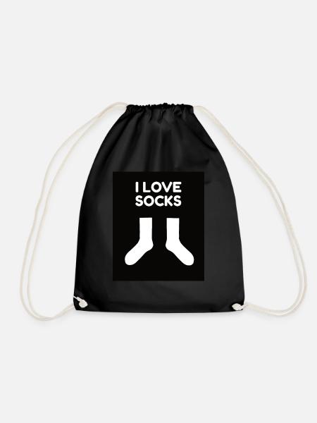 J’adore les chaussettes - Sac de sport léger - noir