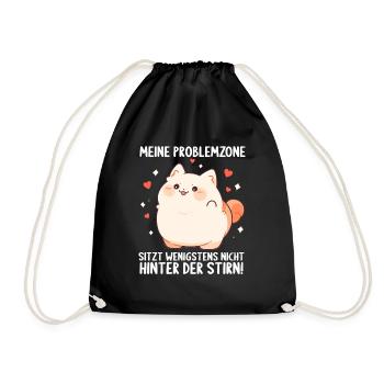 Ma zone à problème n’est pas derrière mon front - Sac de sport léger - noir - Devant