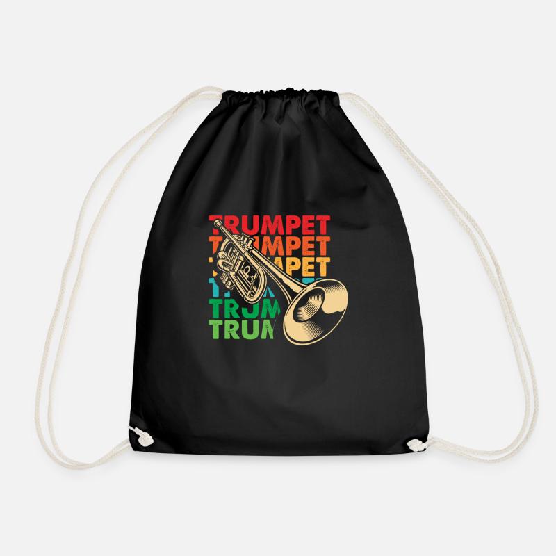 Trompete Trompeter Trompeten Spieler - Turnbeutel - Schwarz