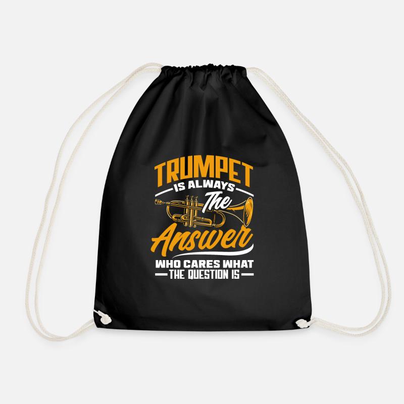 Trompete Trompeter Trompeten Spieler - Turnbeutel - Schwarz
