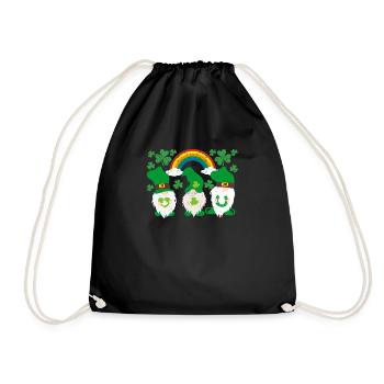 Nains nordiques irlandais Drôle Lucky Leprechauns - Sac de sport léger - noir - Devant
