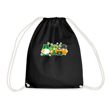 Nains nordiques irlandais Drôle Lucky Leprechauns - Sac de sport léger - noir - Devant