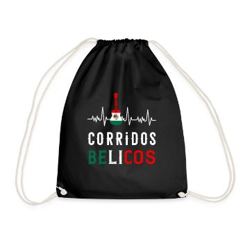 Corridos Belicos Tumbados Merch Camiseta Música - Sac de sport léger - noir - Devant
