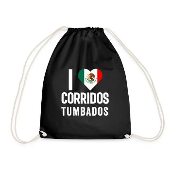 Corridos Belicos Tumbados Merch Camiseta Música - Sac de sport léger - noir - Devant