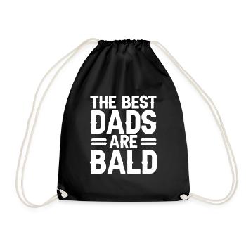Bald Head Baldness Beard Bald Head - Drawstring Bag - black - Front