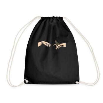 Starling Bird of the Year Common starling - Drawstring Bag - black - Front