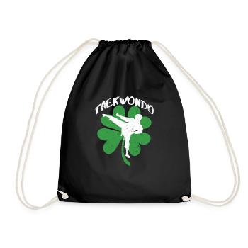 Taekwondo Shamrock Arts martiaux irlandais St Patricks - Sac de sport léger - noir - Devant