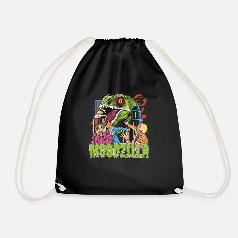 Chameleon Chameleon Funny - Drawstring Bag - black