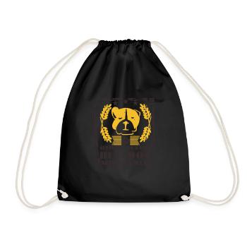 Alte Englische Bulldogge - Vintage Bulldogge - Turnbeutel - Schwarz - Vorne