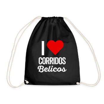 Corridos Belicos Tumbados Merch Camiseta Música - Sac de sport léger - noir - Devant
