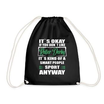 Ce n’est pas grave si vous n’aimez pas le roller derby - Sac de sport léger - noir - Devant
