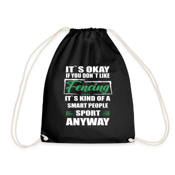 Ce n’est pas grave si vous n’aimez pas l’escrime - Sac de sport léger - noir - Devant