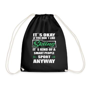Ce n’est pas grave si vous n’aimez pas le ski - Sac de sport léger - noir - Devant