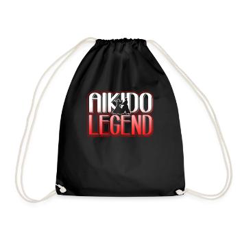 Aikido Aikido Legend - Drawstring Bag - black - Front
