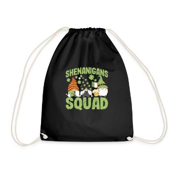Escouade de manigances Feuille de trèfle porte-bonheur - Sac de sport léger - noir - Devant