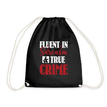 Maîtrise du sarcasme et de la série d’émissions de meurtres True Crime - Sac de sport léger - noir - Devant