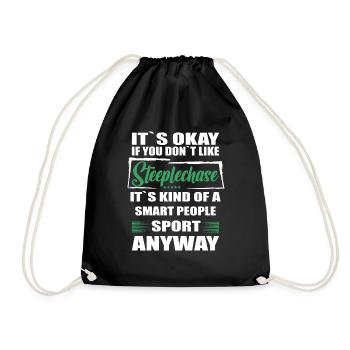It's okay if you don't like steeplechase - Drawstring Bag - black - Front