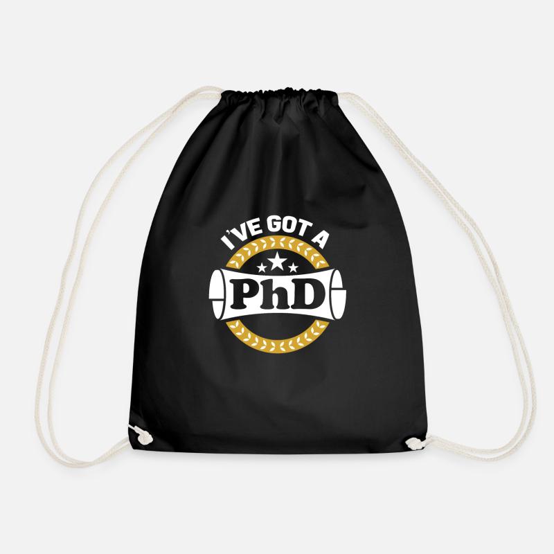 Ich Habe Einen Doktortitel Stolzer Doktortitel - Turnbeutel - Schwarz
