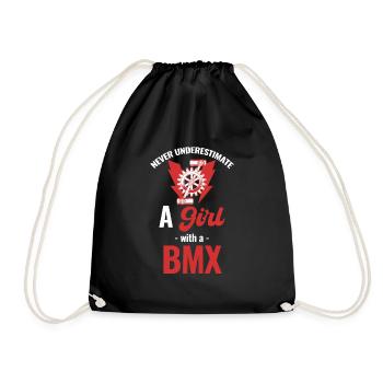 Ne sous-estimez jamais une fille avec un - Sac de sport léger - noir - Devant