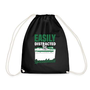 Funny Tax Advisor Accountant Gift - Drawstring Bag - black - Front