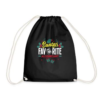 Funny Tax Advisor Accountant Gift - Drawstring Bag - black - Front