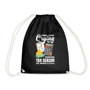 Funny Tax Advisor Accountant Gift - Drawstring Bag - black - Front