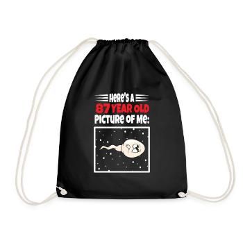 Sperme Voici une vieille photo de moi - Sac de sport léger - noir - Devant
