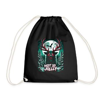 Pas si joyeux Festif Slasher Candy Cane Menace - Sac de sport léger - noir - Devant
