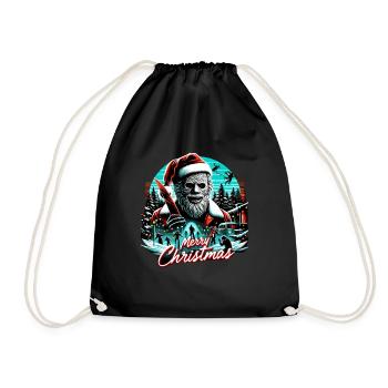 Joyeux Noël Festif Slasher Candy Cane Menace - Sac de sport léger - noir - Devant