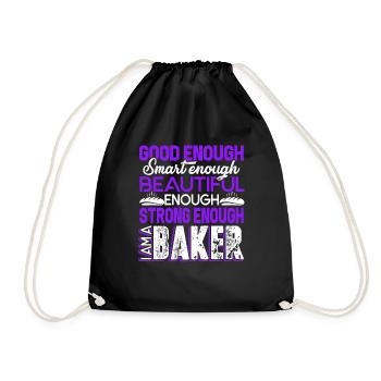 Baker Strong Baker - Drawstring Bag - black - Front