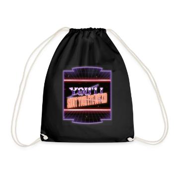 Dinosaure amant barbe plage cadeau idée cadeau mignon - Sac de sport léger - noir - Devant
