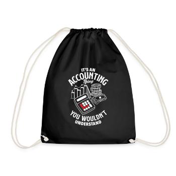 Drôle de cadeau comptable de conseiller fiscal - Sac de sport léger - noir - Devant
