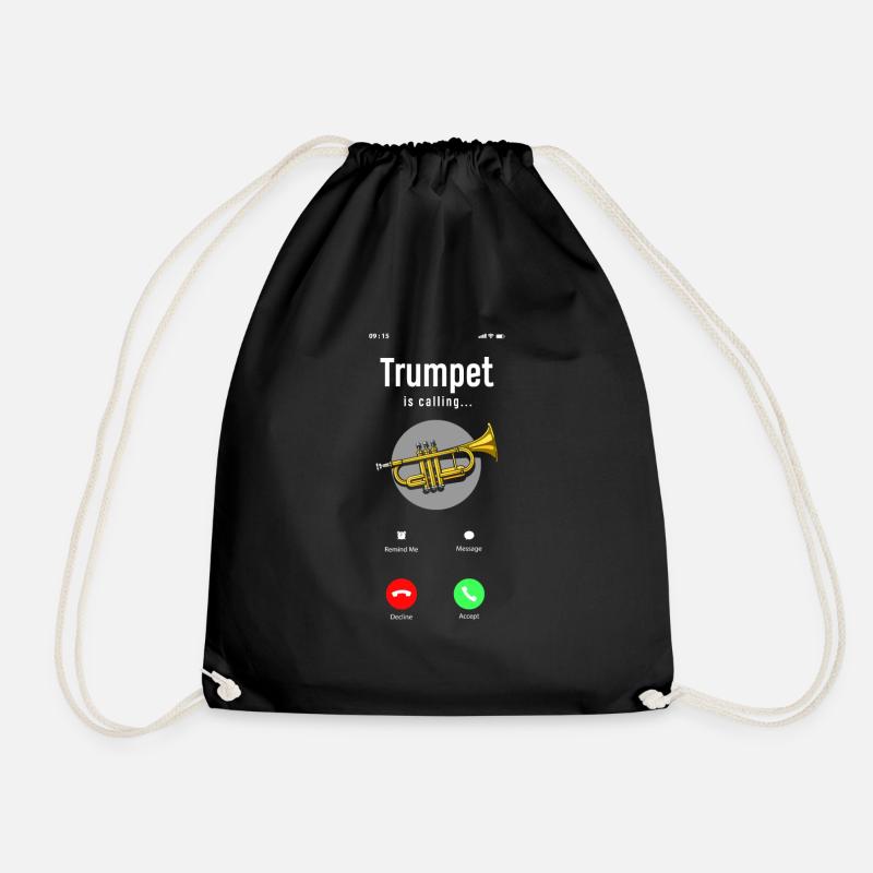 Trompete Trompeter Trompeten Spieler - Turnbeutel - Schwarz