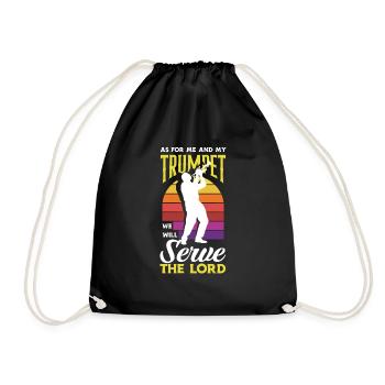 Trumpet Trumpeter Trumpet Player - Drawstring Bag - black - Front