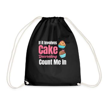 Quand il s’agit de décoration de gâteaux, comptez sur moi - Sac de sport léger - noir - Devant