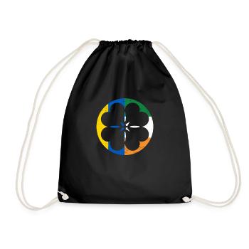 Drapeau ukrainien irlandais trèfle trèfle - Sac de sport léger - noir - Devant