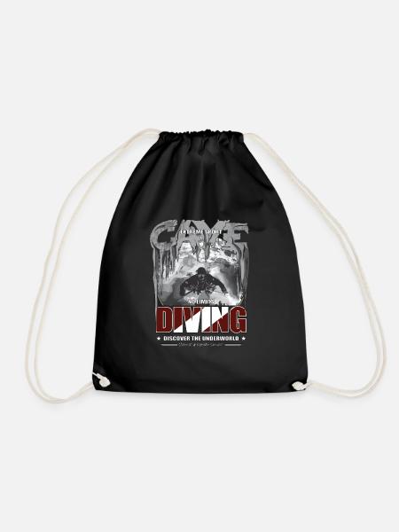 Plongée souterraine Plongée souterraine Cadeau Sports extrêmes - Sac de sport léger - noir