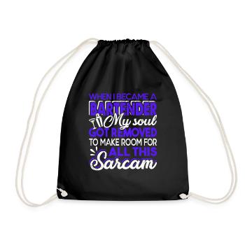 Bartender When I Became A Bartender - Drawstring Bag - black - Front