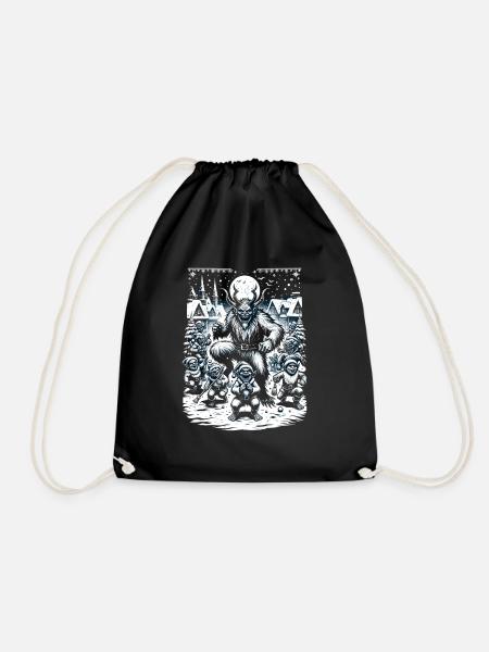 Krampus Night Celebration Christmas Demon - Turnbeutel - Schwarz