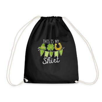 C’est ma chemise porte-bonheur Saint-Patrick irlandais - Sac de sport léger - noir - Devant