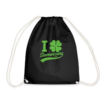 J’adore les drôles de trèfles irlandais de Shenanigan - Sac de sport léger - noir - Devant