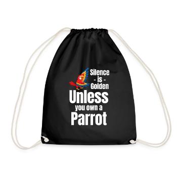 Silence is great unless you possess - Drawstring Bag - black - Front