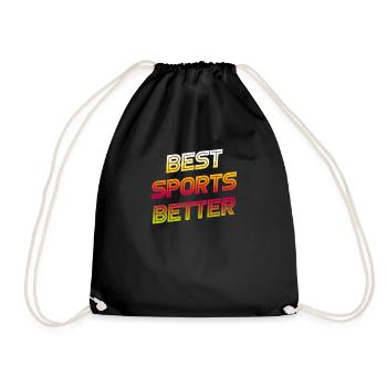 Les meilleurs sports, les meilleurs paris hippiques, - Sac de sport léger - noir - Devant