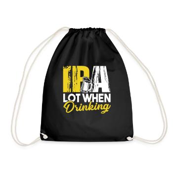 Beer Brewing Beer Brewing IPA Lot When Drinking - Drawstring Bag - black - Front