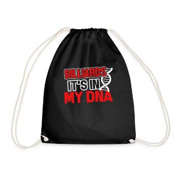 Billiards Billiards Is In My DNA - Drawstring Bag - black - Front