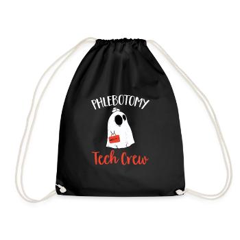 Phlebotomy Blood Draw Blood Nurse - Drawstring Bag - black - Front