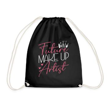 Beautician Lashes Skincare Future - Turnbeutel - Schwarz - Vorne