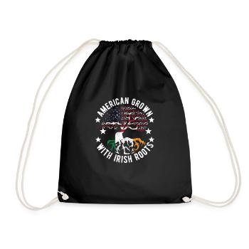 Cultivé aux États-Unis avec des racines irlandaises Irlande - Sac de sport léger - noir - Devant