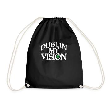 Dublin Ma vision Racines irlandaises Fierté irlandaise - Sac de sport léger - noir - Devant